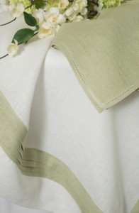 Leron Linens Plisse Linen Table Cloth