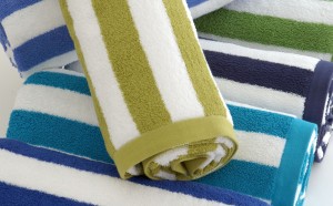 Leron Linens Stripe Up The Band Beach Towels