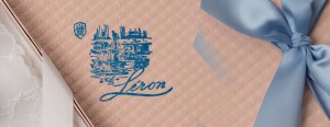 Leron Linens Pink Box Blue Bow