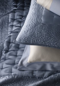 Leron Linens Luxury Silk Dimples and Waves Coverlet