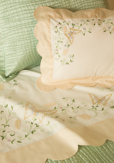 Leron Linens Butterfly Garden Bed Linens